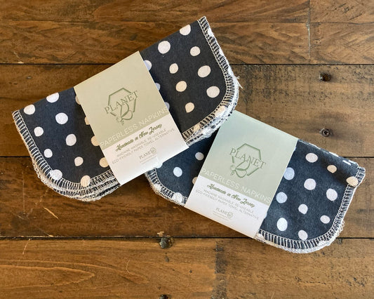 Paperless Napkins - Navy Dot