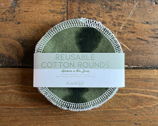 Cotton Rounds - Green Tie Dye