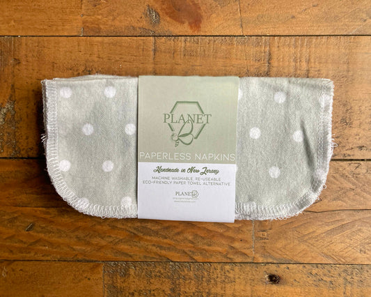 Paperless Napkins - Grey Dot