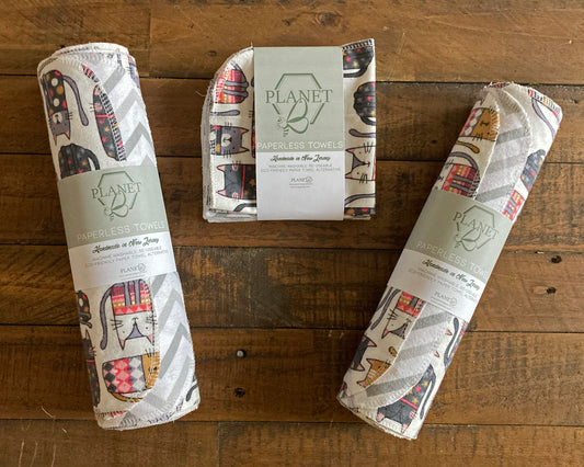 Paperless Towels - Pattern Cats